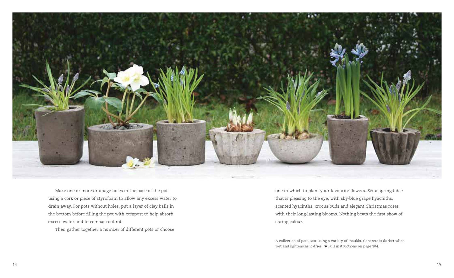 Concrete Garden Projects: Easy & Inexpensive Containers, Furniture, Water Features & More