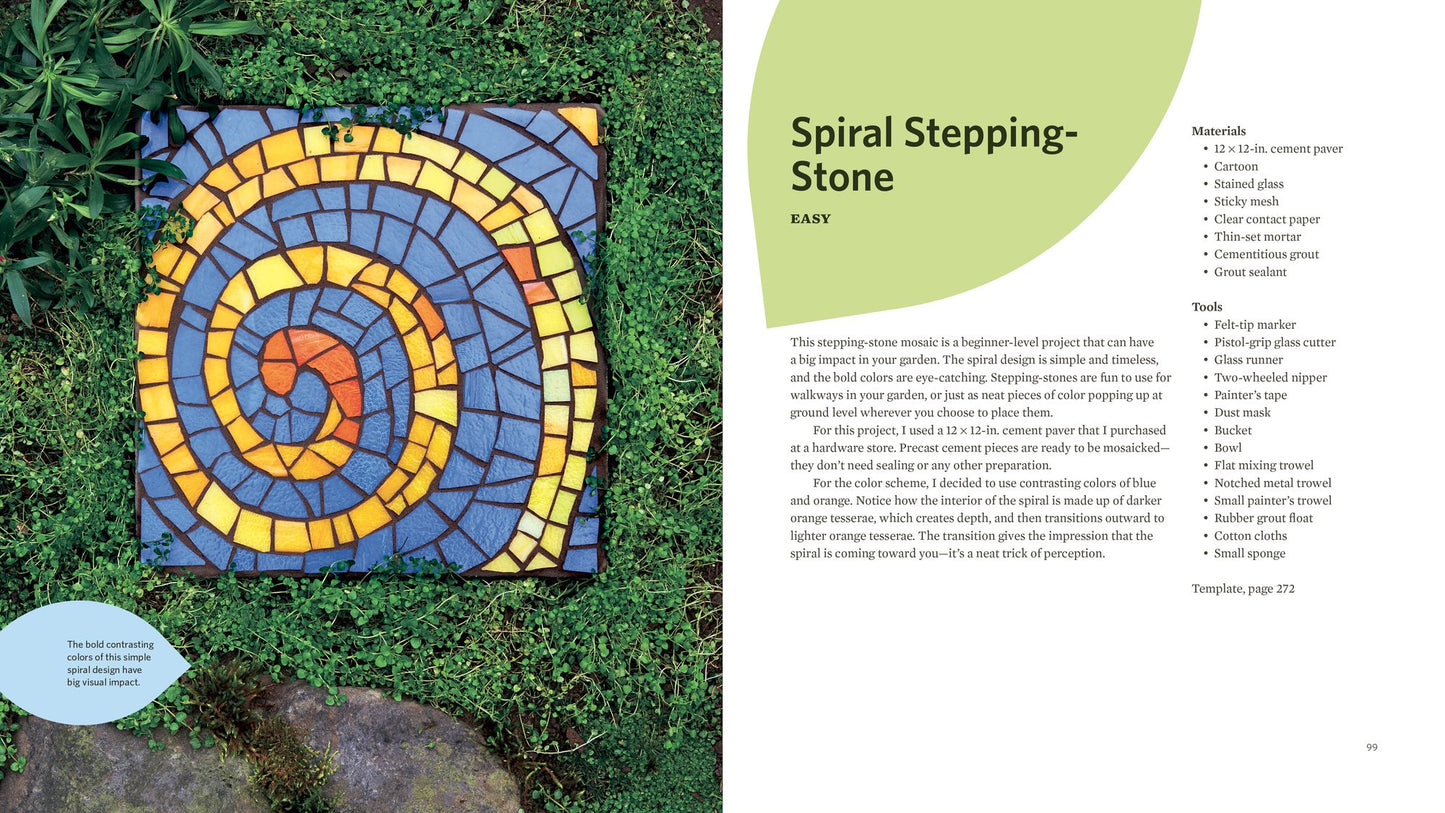 Mosaic Garden Projects: Add Color to Your Garden with Tables, Fountains, Bird Baths, and More