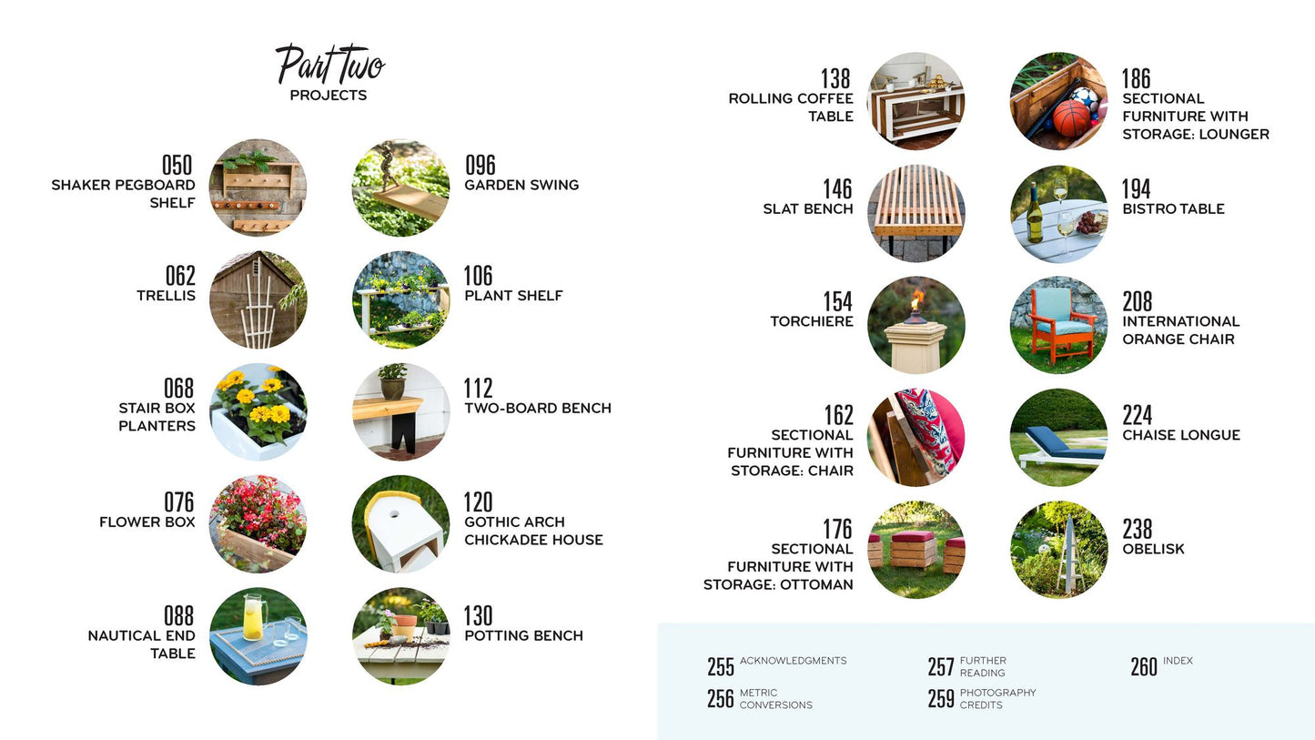 Hand-Built Outdoor Furniture: 20 Step-by-Step Projects Anyone Can Build