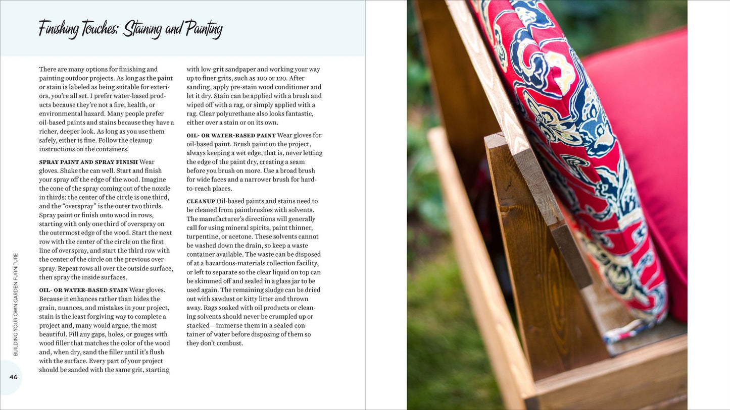 Hand-Built Outdoor Furniture: 20 Step-by-Step Projects Anyone Can Build