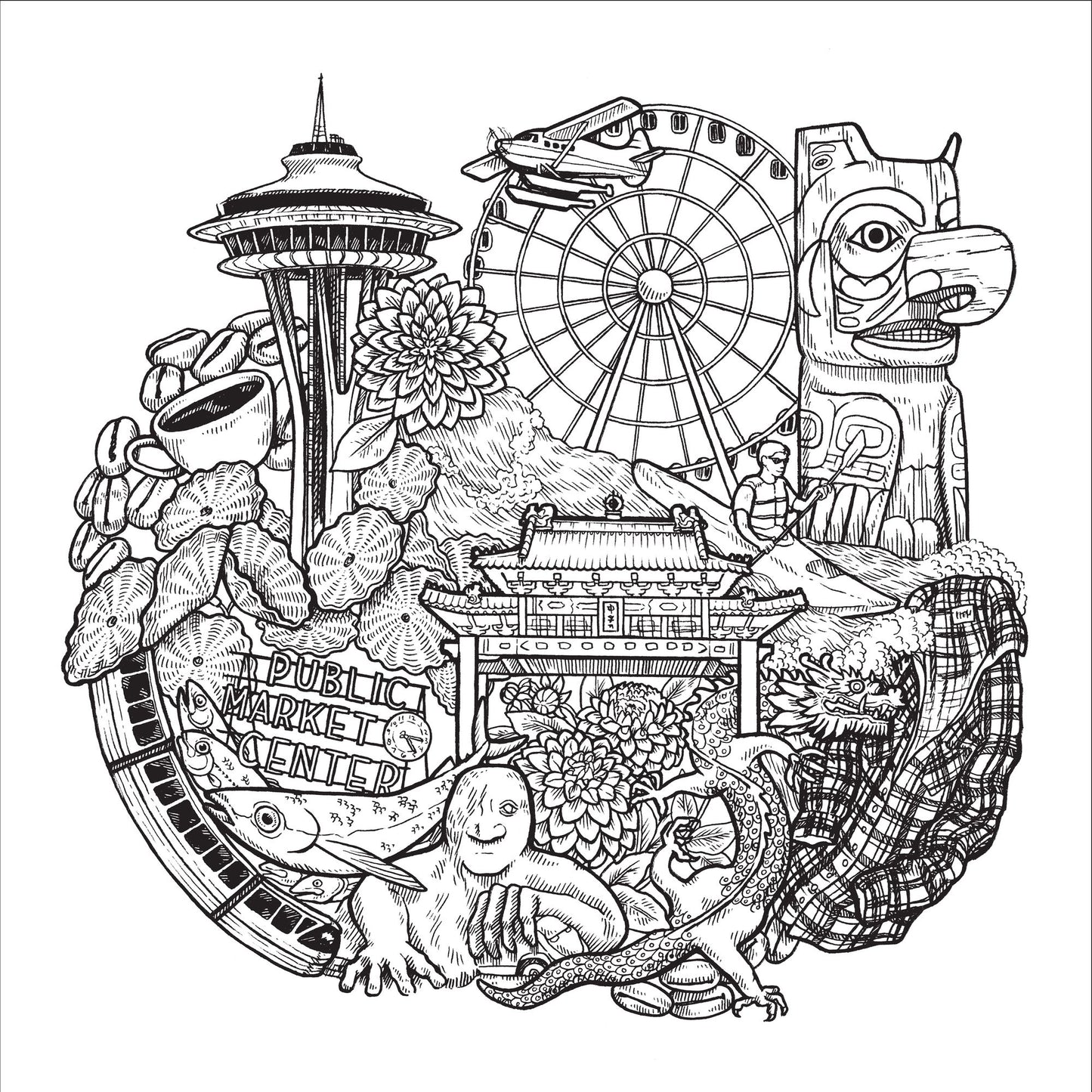 Color the Pacific Northwest: A Timber Press Coloring Book