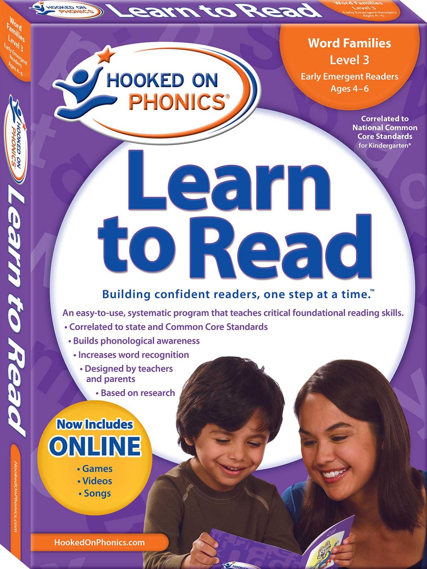Hooked on Phonics Learn to Read Kindergarten Level 1