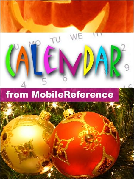 Calendar of historical events, births, holidays and observances