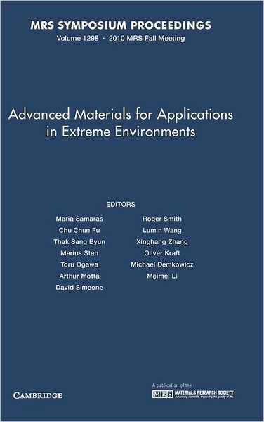 Advanced Materials for Applications in Extreme Environments, Volume 1298