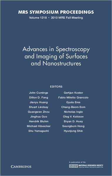 Advances in Spectroscopy and Imaging of Surfaces and Nanostructures, Volume 1318