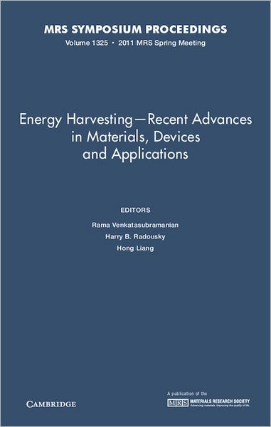 Energy Harvesting - Recent Advances in Materials, Devices and Applications, Volume 1325