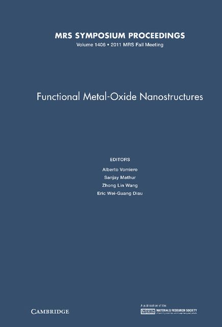 Functional Metal-Oxide Nanostructures: Volume 1406