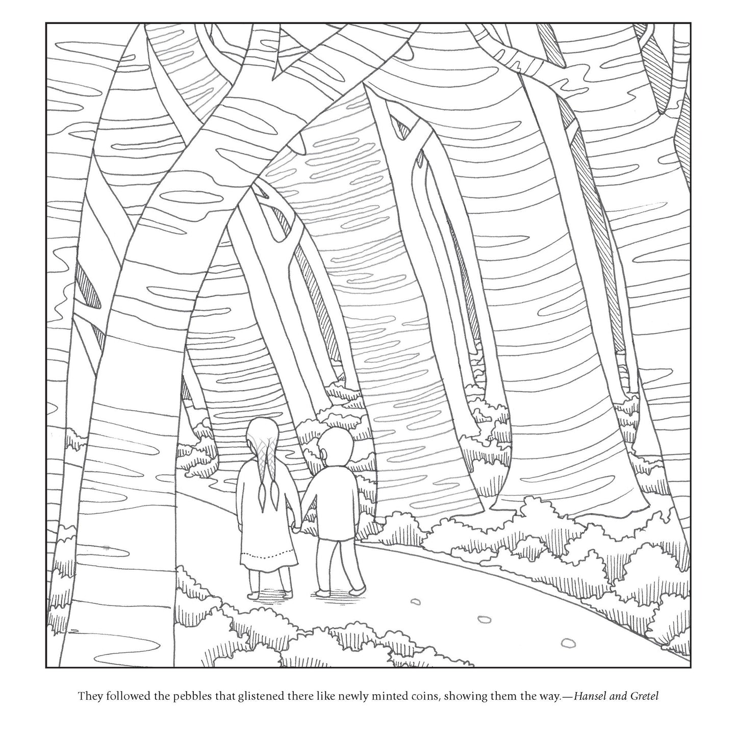 A Brothers Grimm Coloring Book and Other Classic Fairy Tales: Escape into a World of Fantasy and Imagination