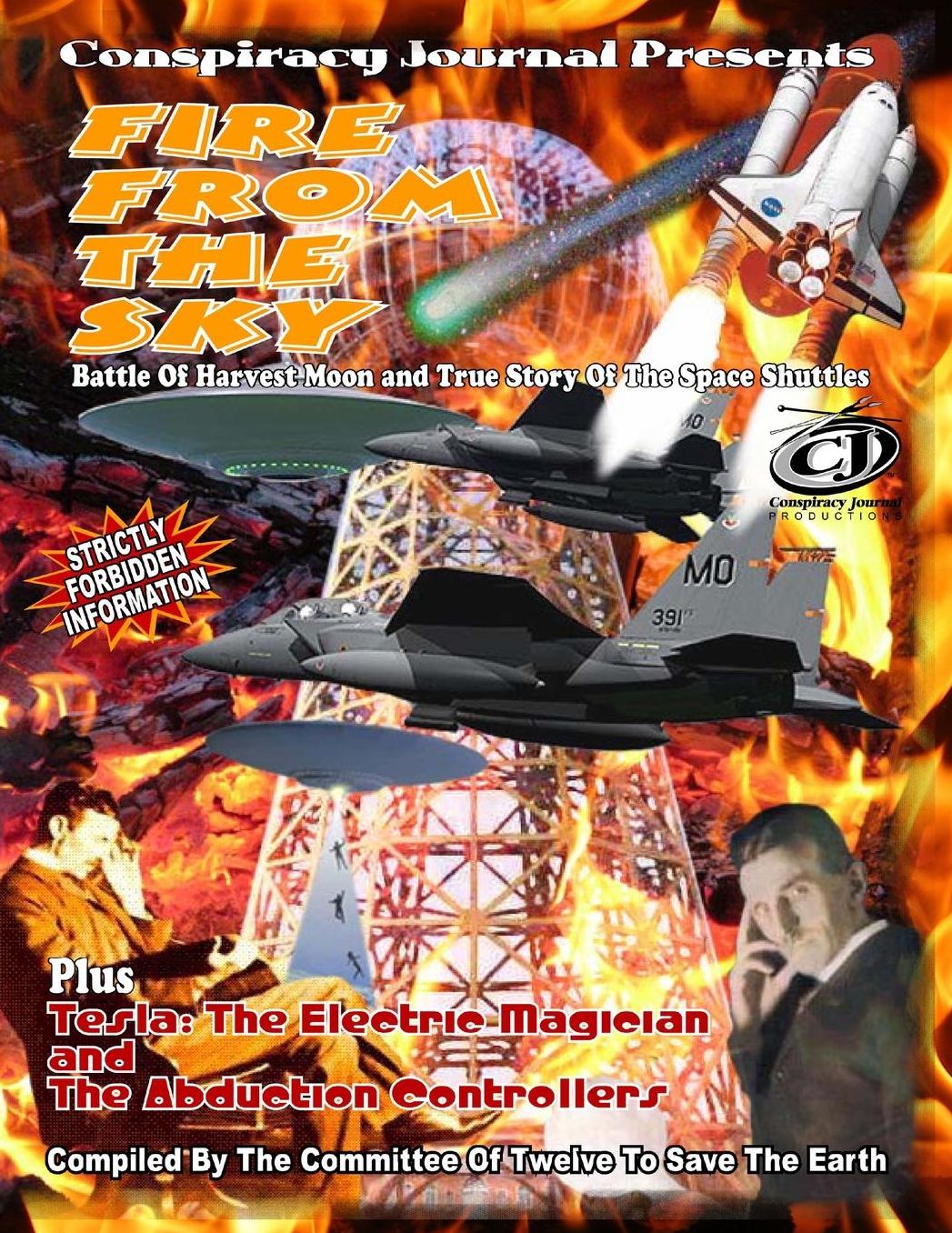 FIRE FROM THE SKY: Battle Of Harvest Moon & Tesla The Electric Magician (includes audio CD)