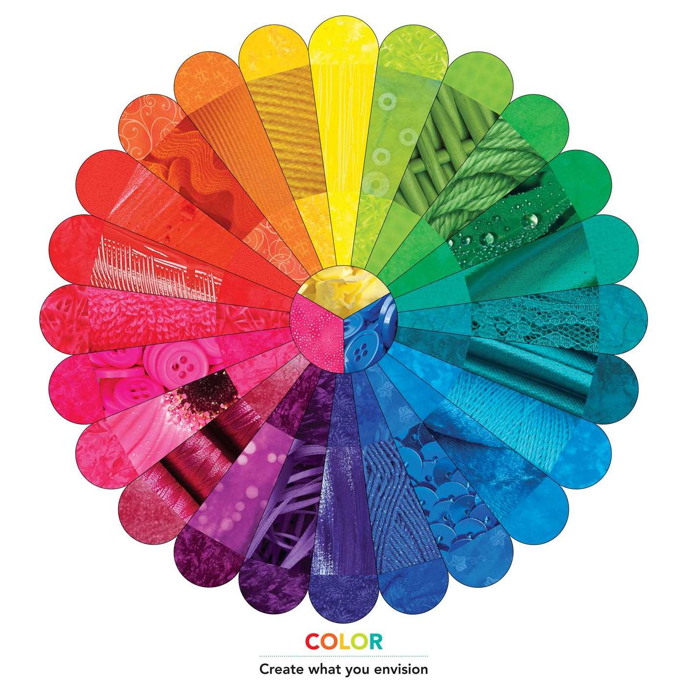 Studio Color Wheel: 30 x 30 Double-Sided Poster