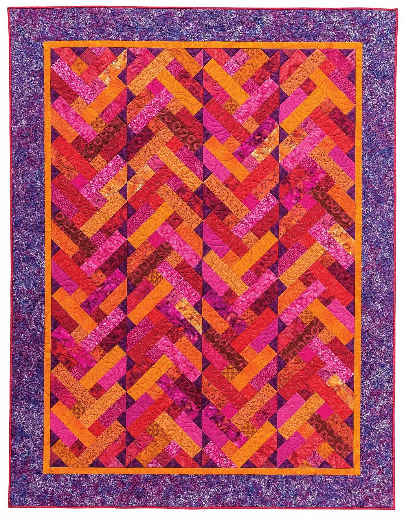 French Braid Quilts with a Twist: New Variations for Vibrant Strip-Pieced Projects