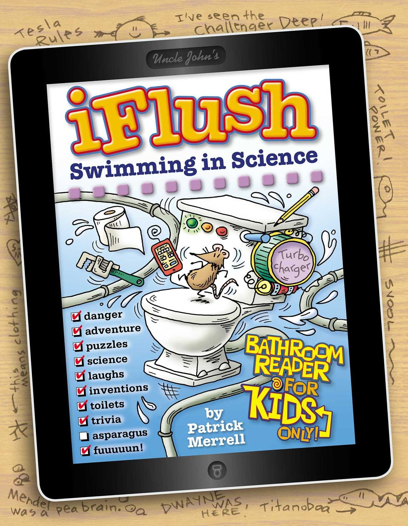Uncle John's iFlush Swimming in Science Bathroom Reader for Kids Only!