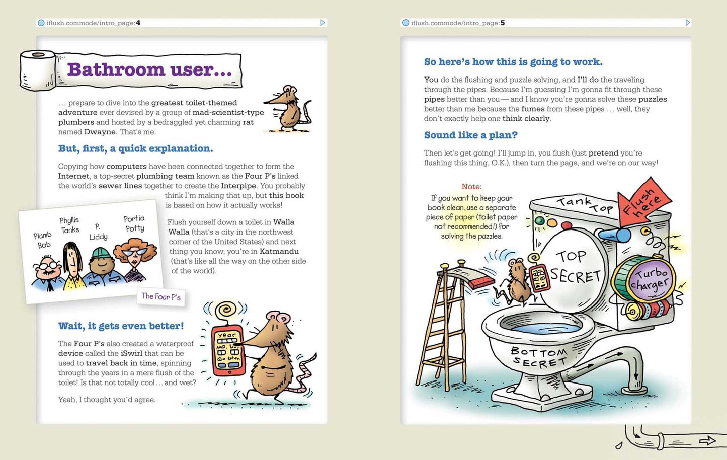 Uncle John's iFlush Swimming in Science Bathroom Reader for Kids Only!