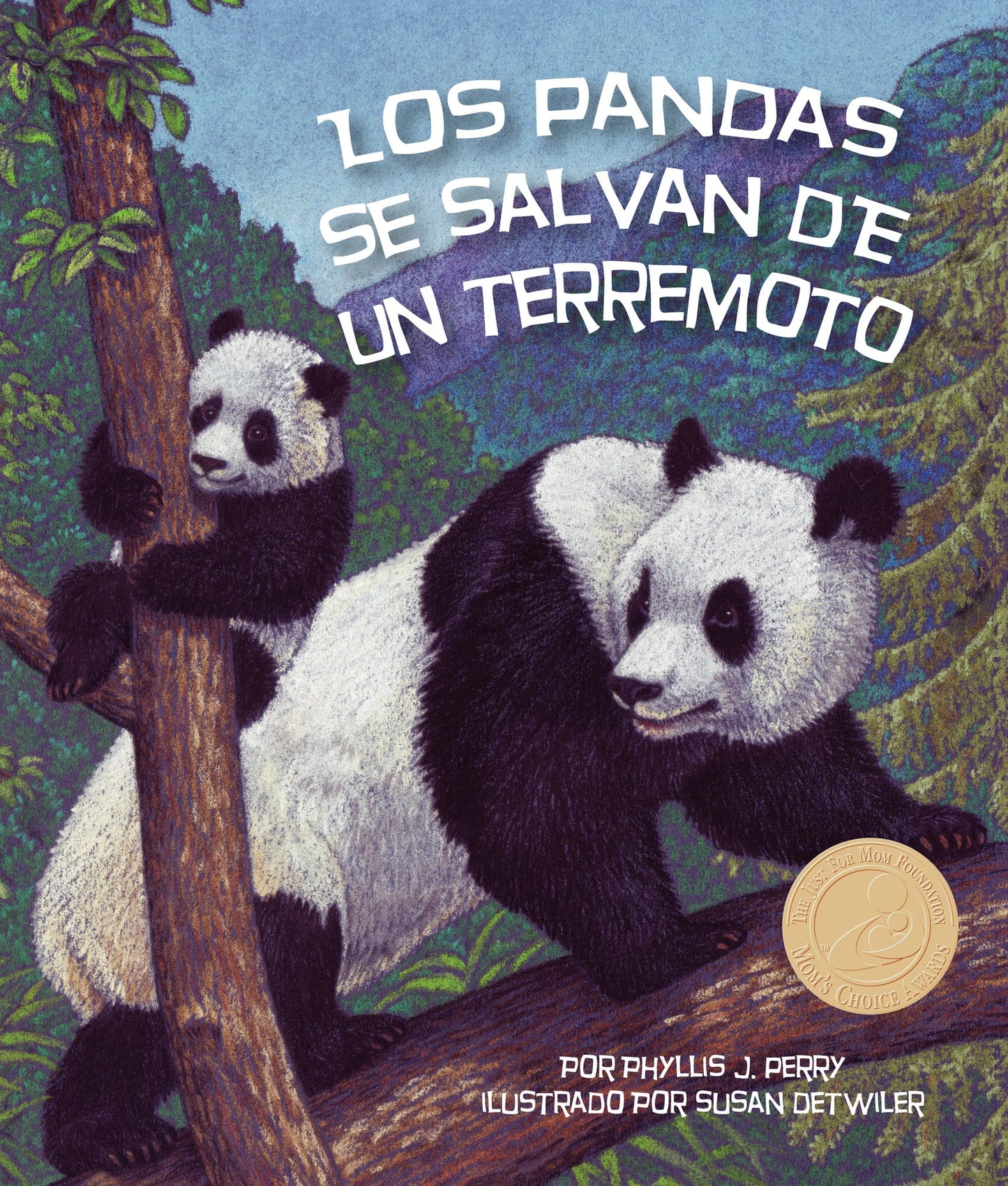 Los pandas se salvan de un terremoto (NOOK Comic with Zoom View)