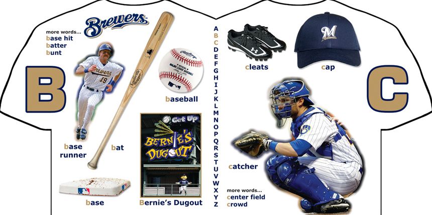 Milwaukee Brewers ABC: My First Alphabet Book