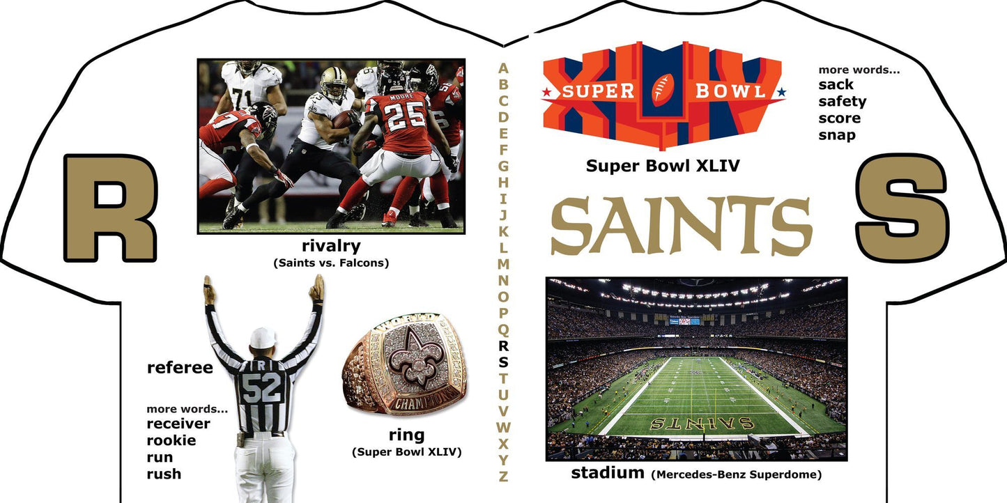 New Orleans Saints ABC: My First Alphabet Book