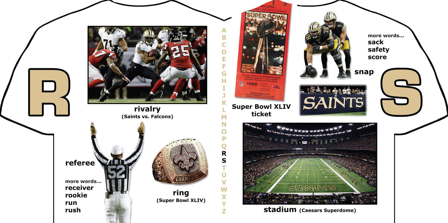 New Orleans Saints ABC: My First Alphabet Book