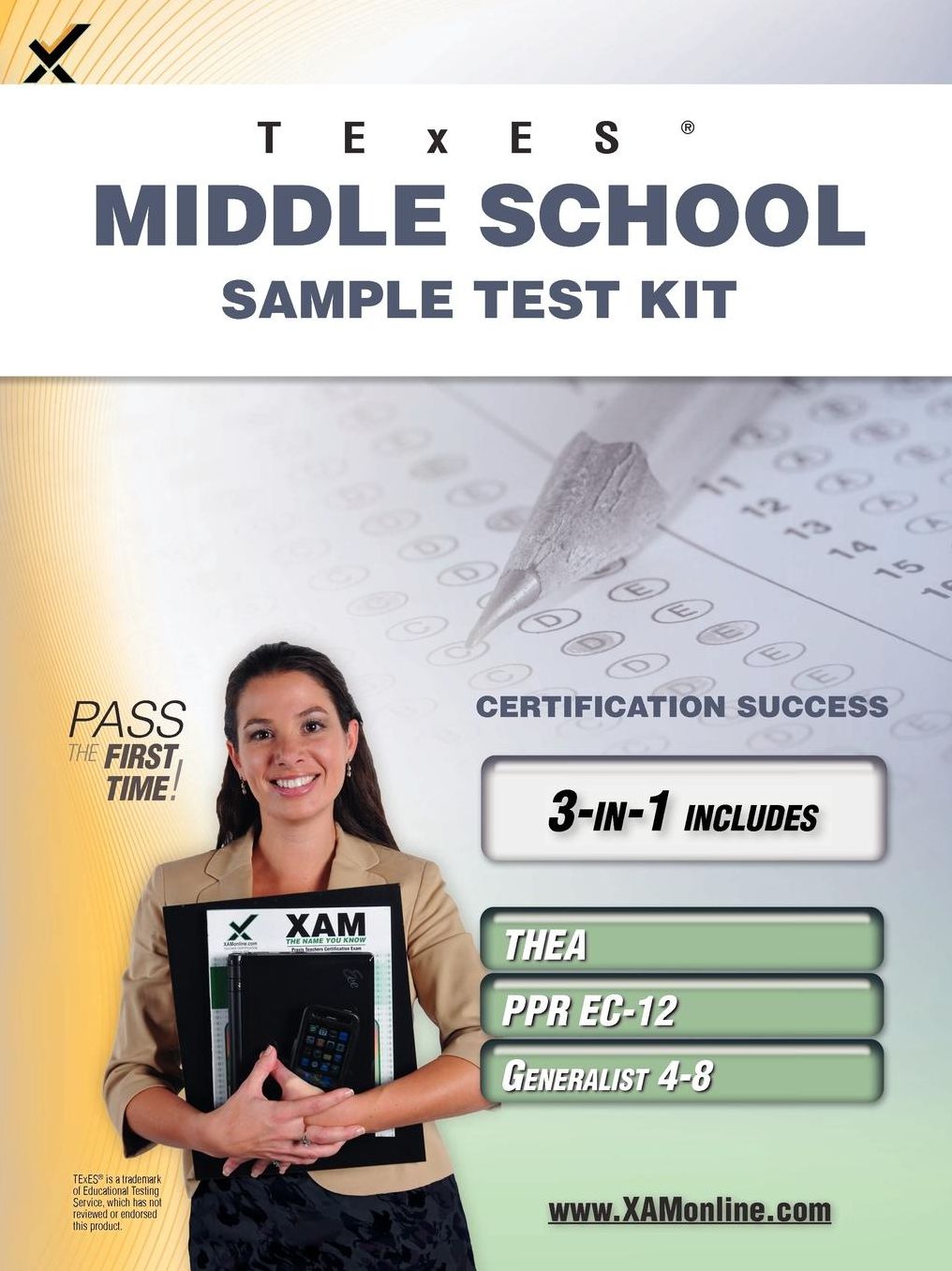 TExES Middle School Sample Test Kit: THEA, PPR EC-12, Generalist 4-8 Teacher Certification Study Guide