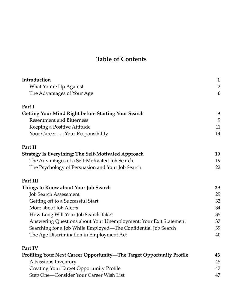 Over 50 and Motivated: A Job Search Book for Job Seekers Over 50