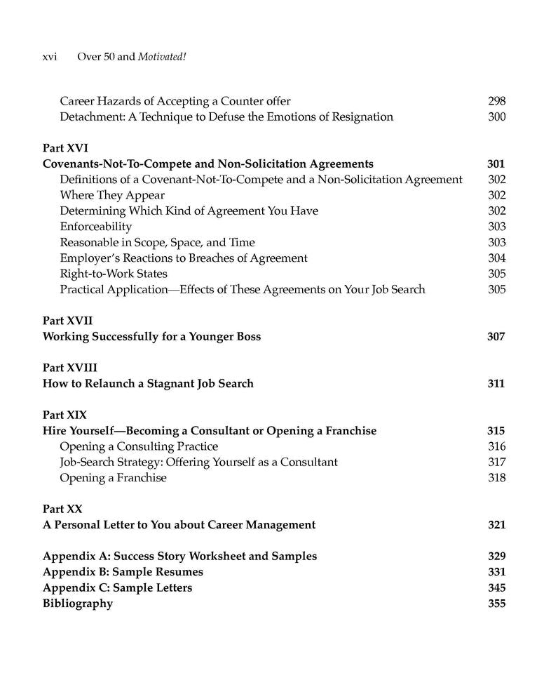 Over 50 and Motivated: A Job Search Book for Job Seekers Over 50