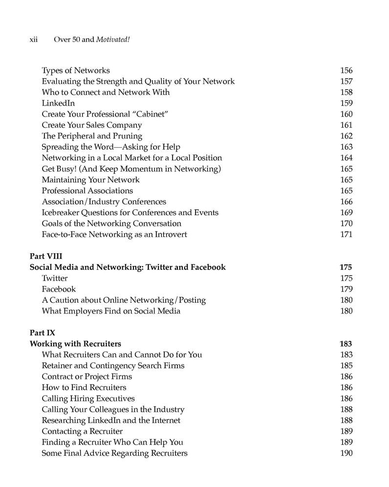 Over 50 and Motivated: A Job Search Book for Job Seekers Over 50
