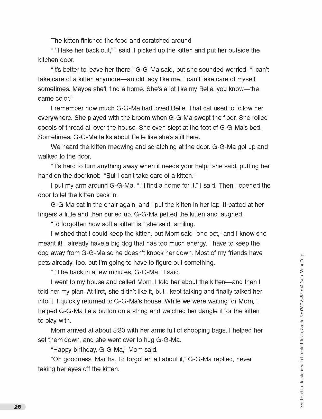 Read and Understand with Leveled Texts: Grade 5