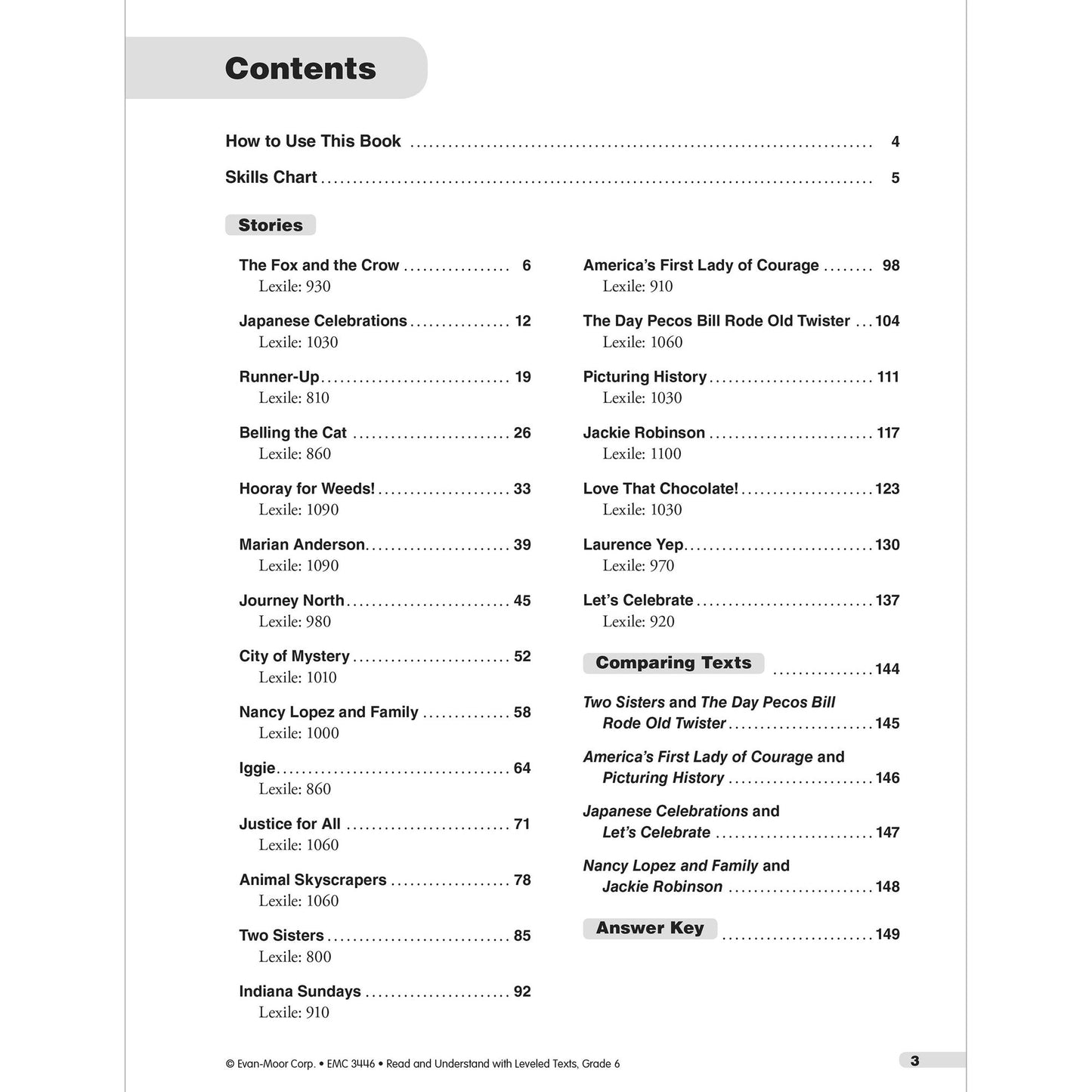 Read and Understand with Leveled Texts: Grade 6+