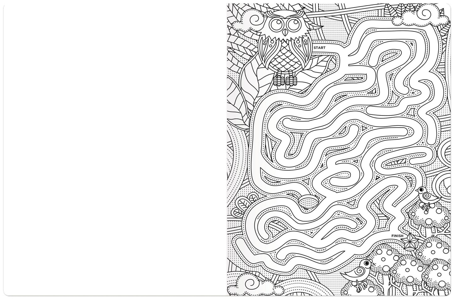 A-Maze-ing Puzzle & Coloring Book