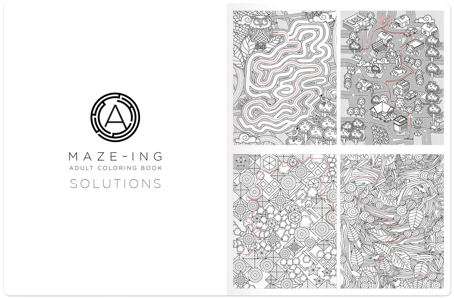 A-Maze-ing Puzzle & Coloring Book