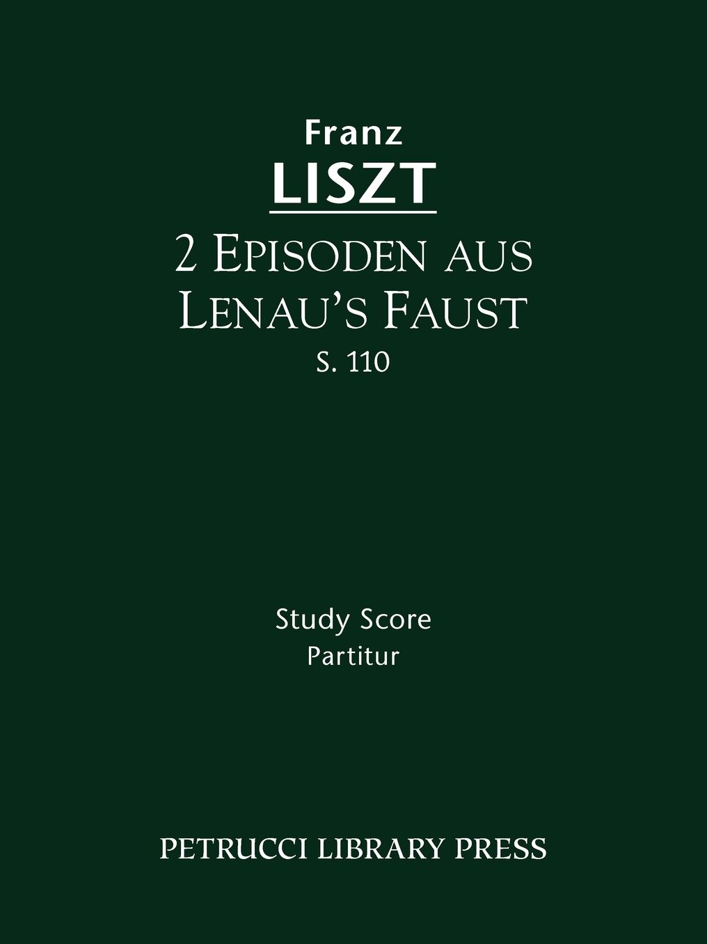 2 Episoden Aus Lenua's Faust, S. 110 - Study Score