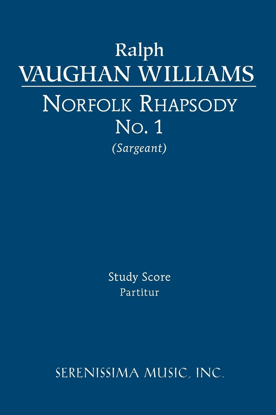 Norfolk Rhapsody No.1 - Study Score