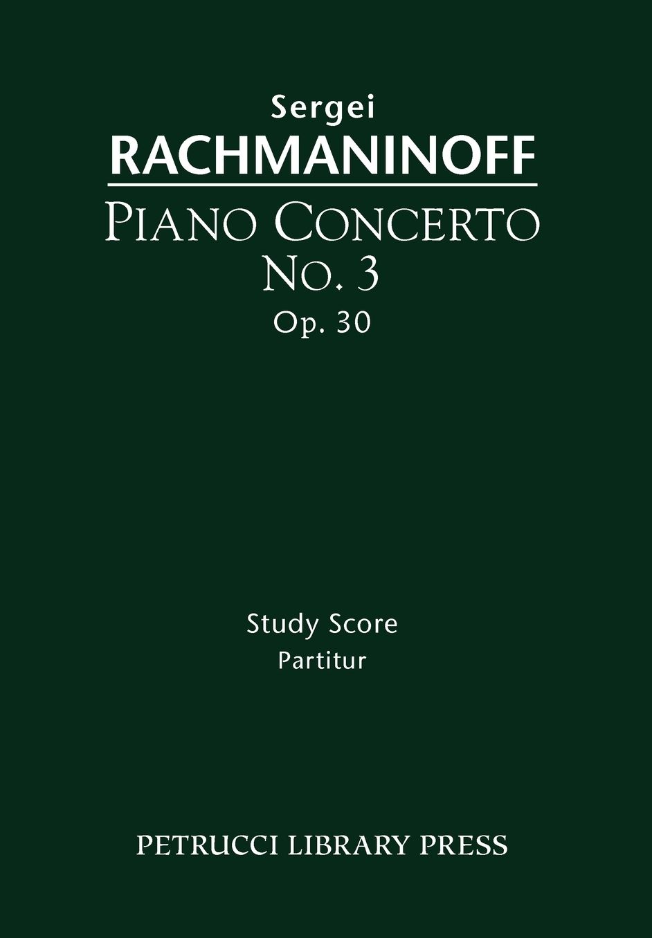 Piano Concerto No. 3, Op. 30 - Study Score