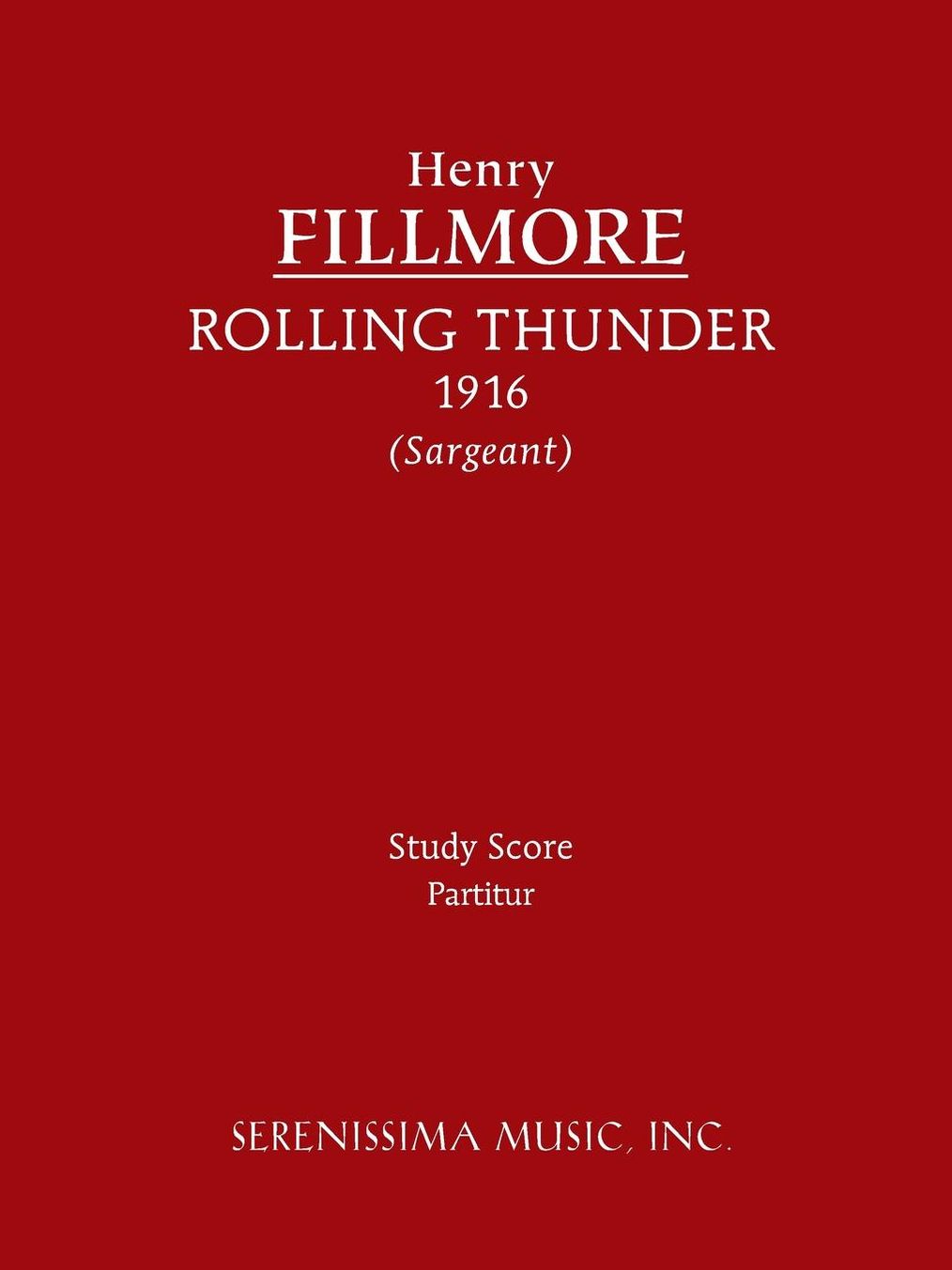 Rolling Thunder - Study score
