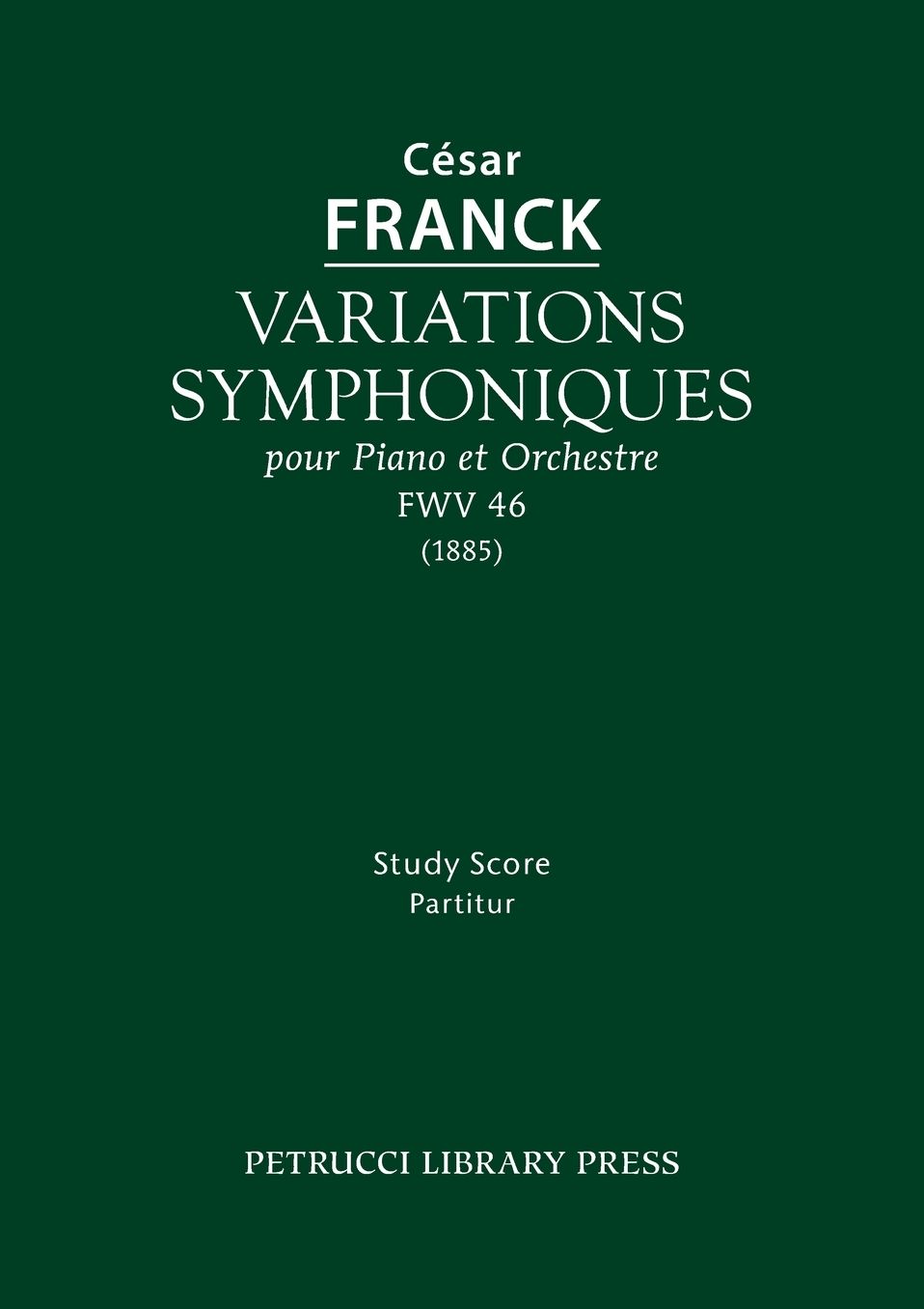 Variations symphoniques, FWV 46: Study score