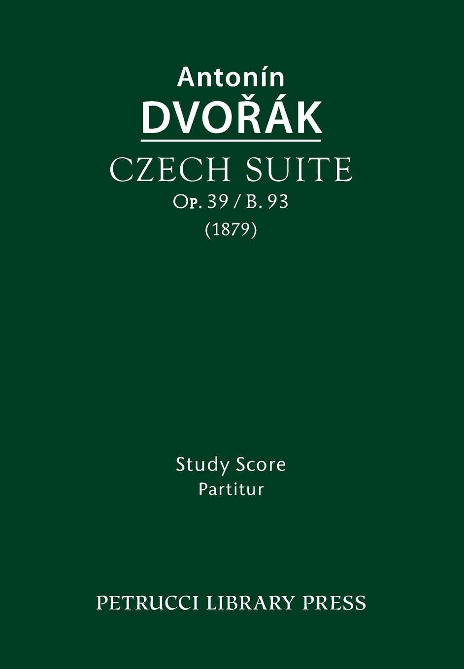 Czech Suite, Op.39 / B.93: Study score