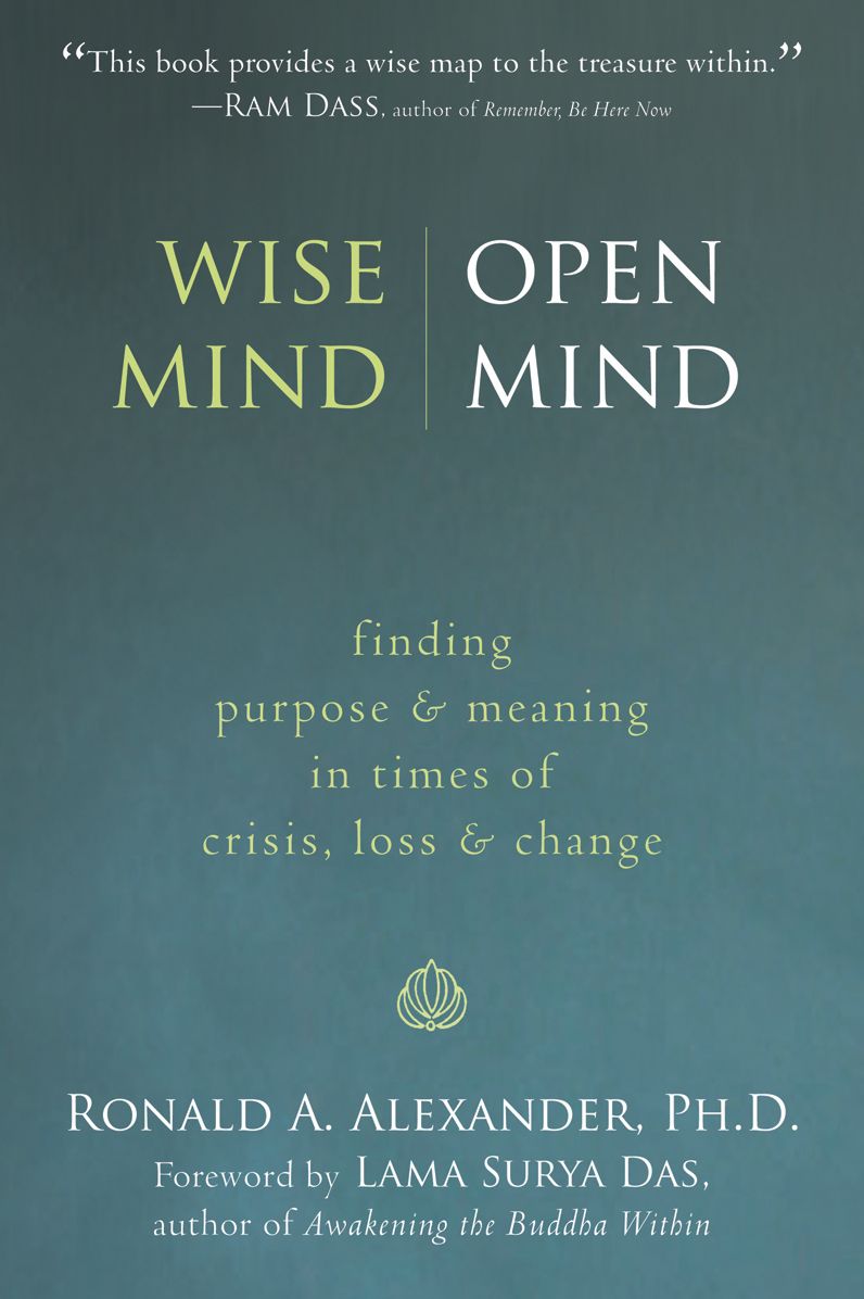 Wise Mind, Open Mind: Finding Purpose and Meaning in Times of Crisis, Loss, and Change