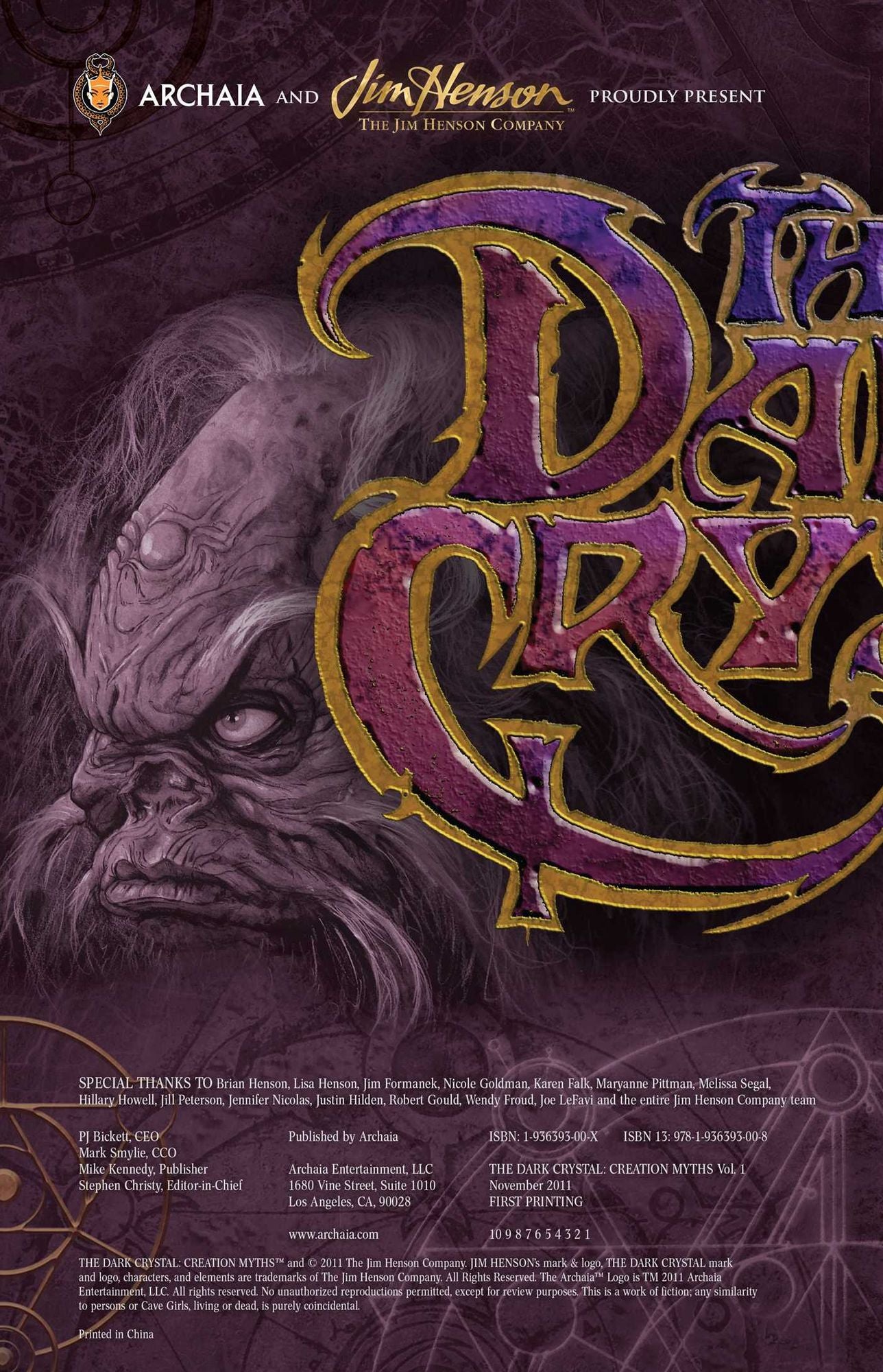 Jim Henson's The Dark Crystal, Volume 1: Creation Myths