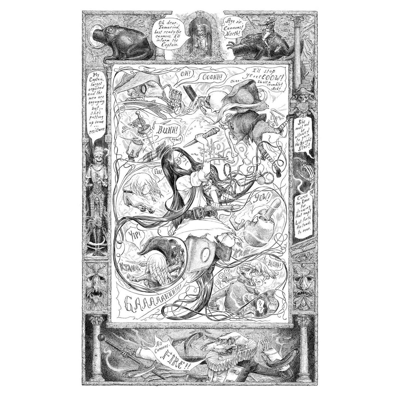 Cursed Pirate Girl Coloring Book