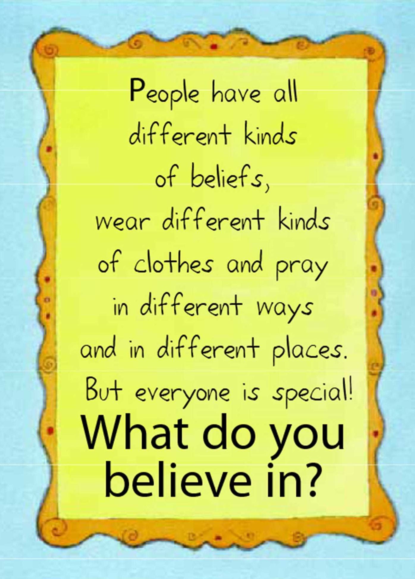All Kinds of Beliefs