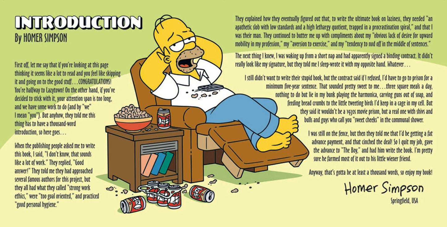 Homer Simpson's Little Book of Laziness