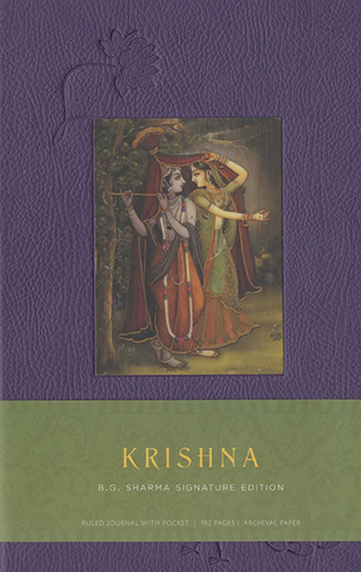Krishna Hardcover Ruled Journal: B.G. Sharma Signature Edition