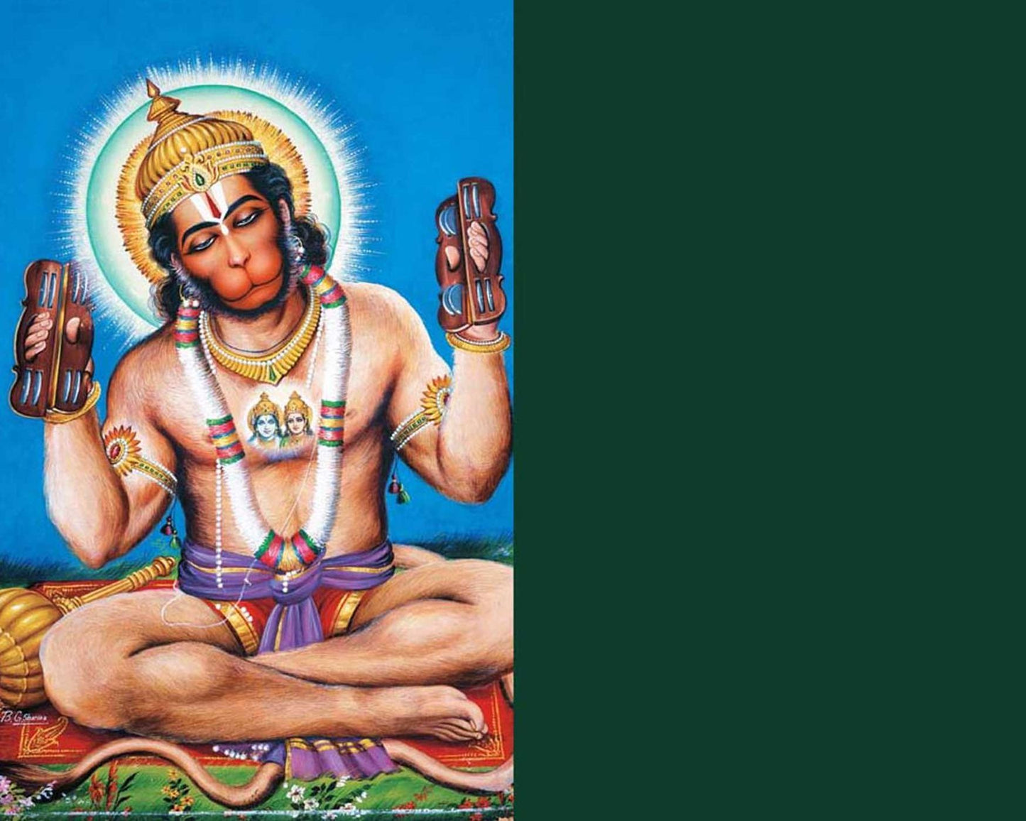 Hanuman Hardcover Ruled Journal: B.G. Sharma Signature Edition