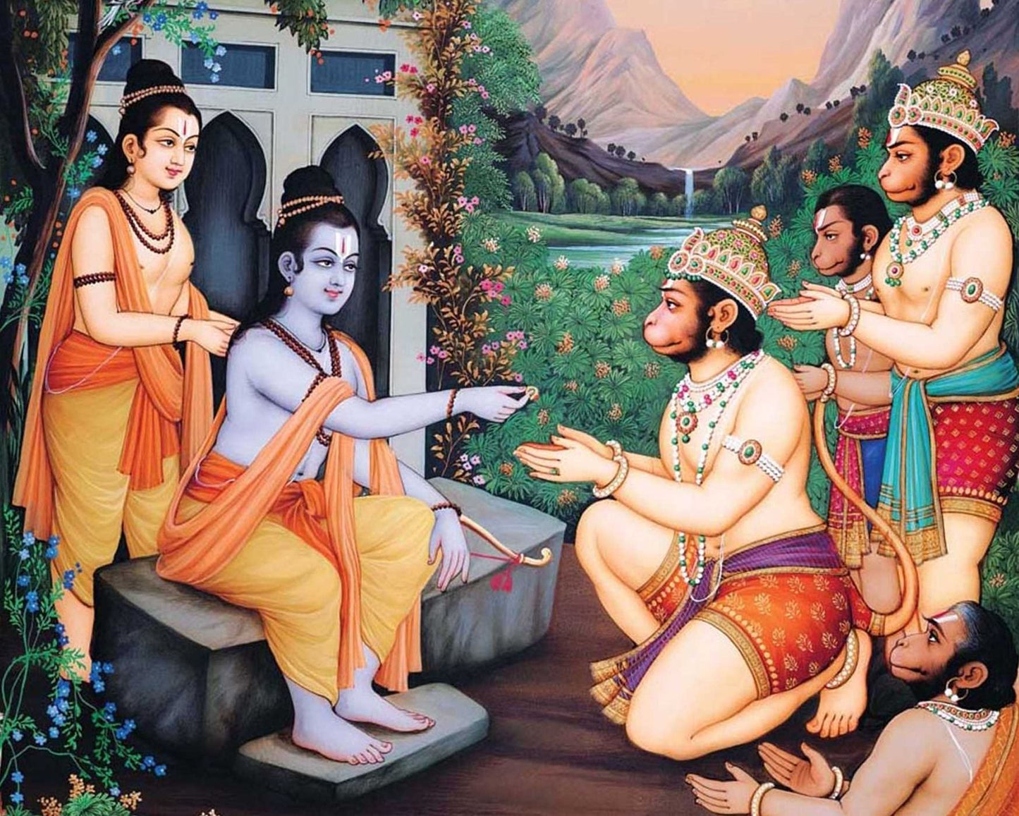 Hanuman Hardcover Ruled Journal: B.G. Sharma Signature Edition