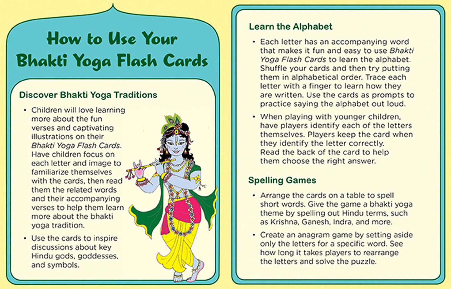 ABCs for Little Yogis: Bhakti Yoga Flash Cards