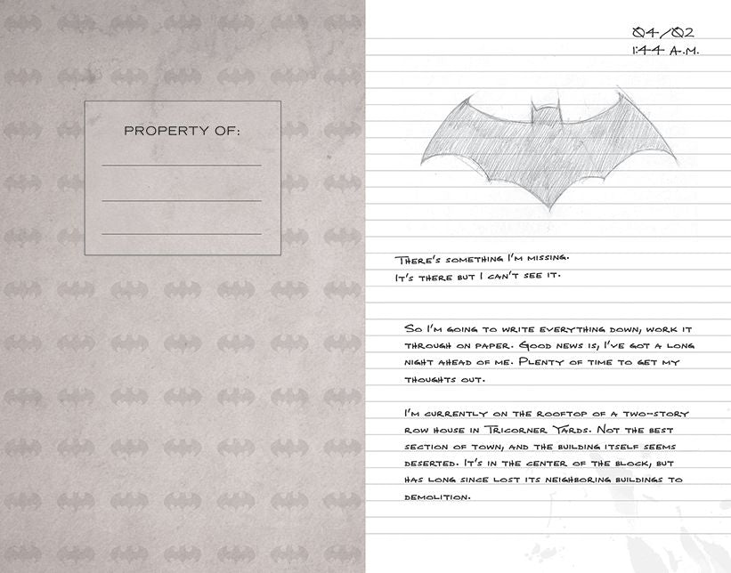 Batman Hardcover Ruled Journal