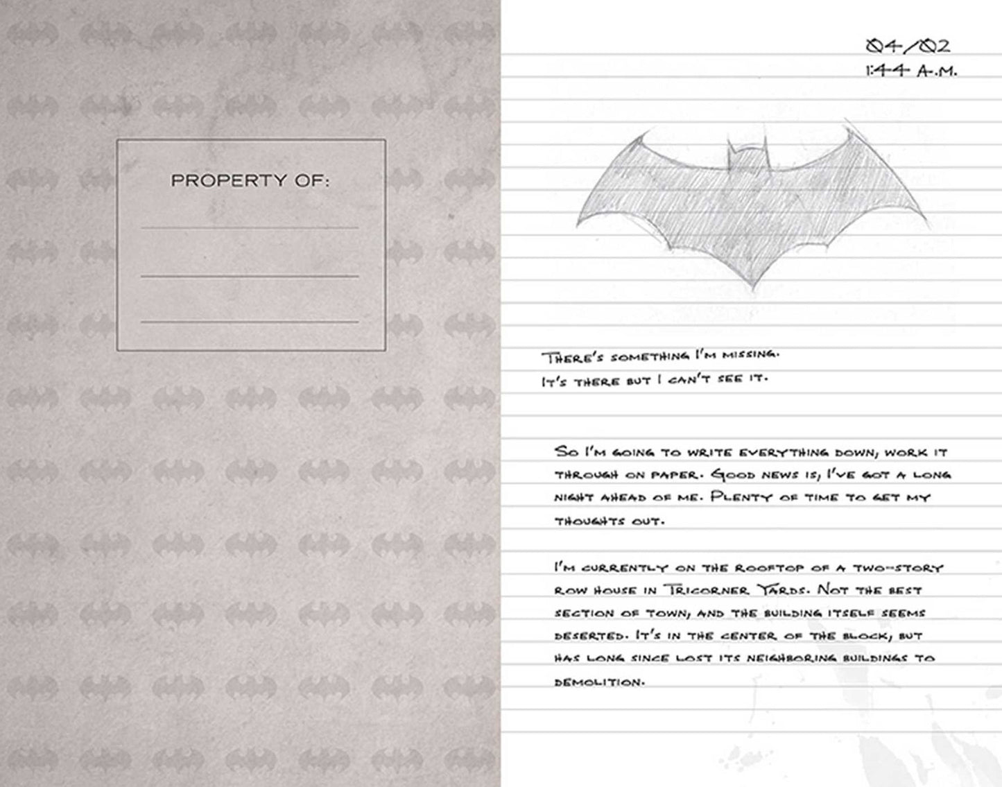 Batman Hardcover Ruled Journal