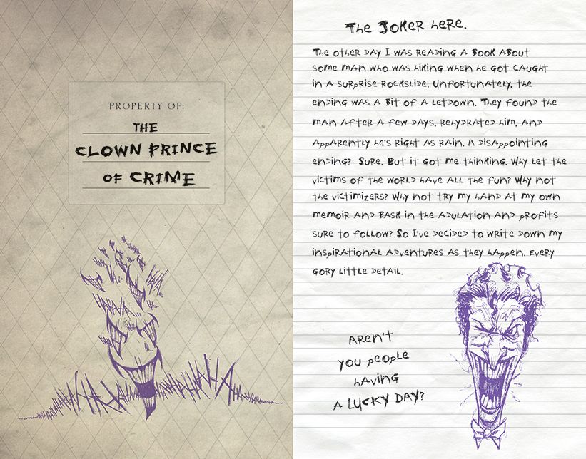 The Joker Hardcover Ruled Journal