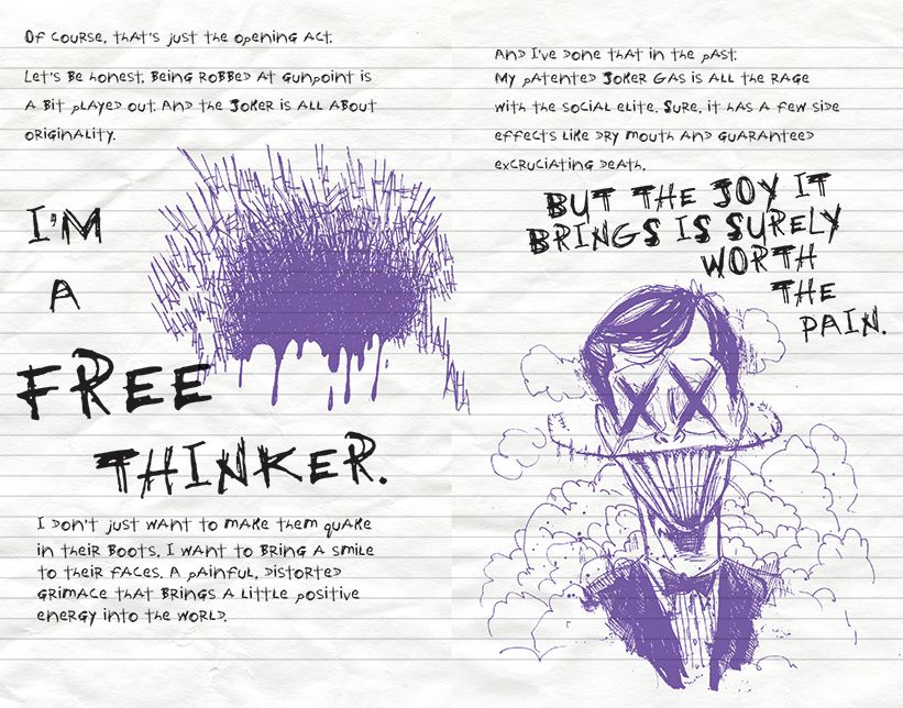 The Joker Hardcover Ruled Journal