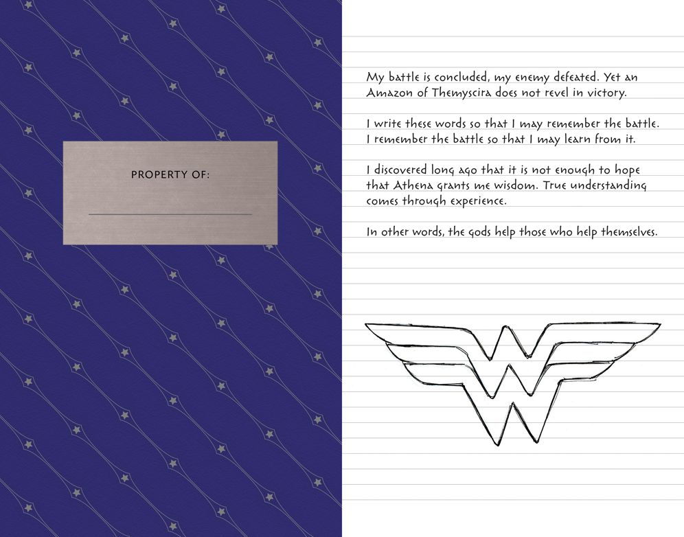 Wonderwoman Hardcover Ruled Journal