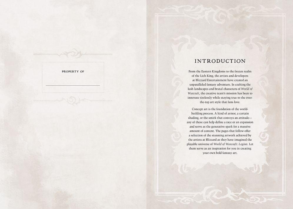 World of Warcraft: Legion Hardcover Blank Sketchbook